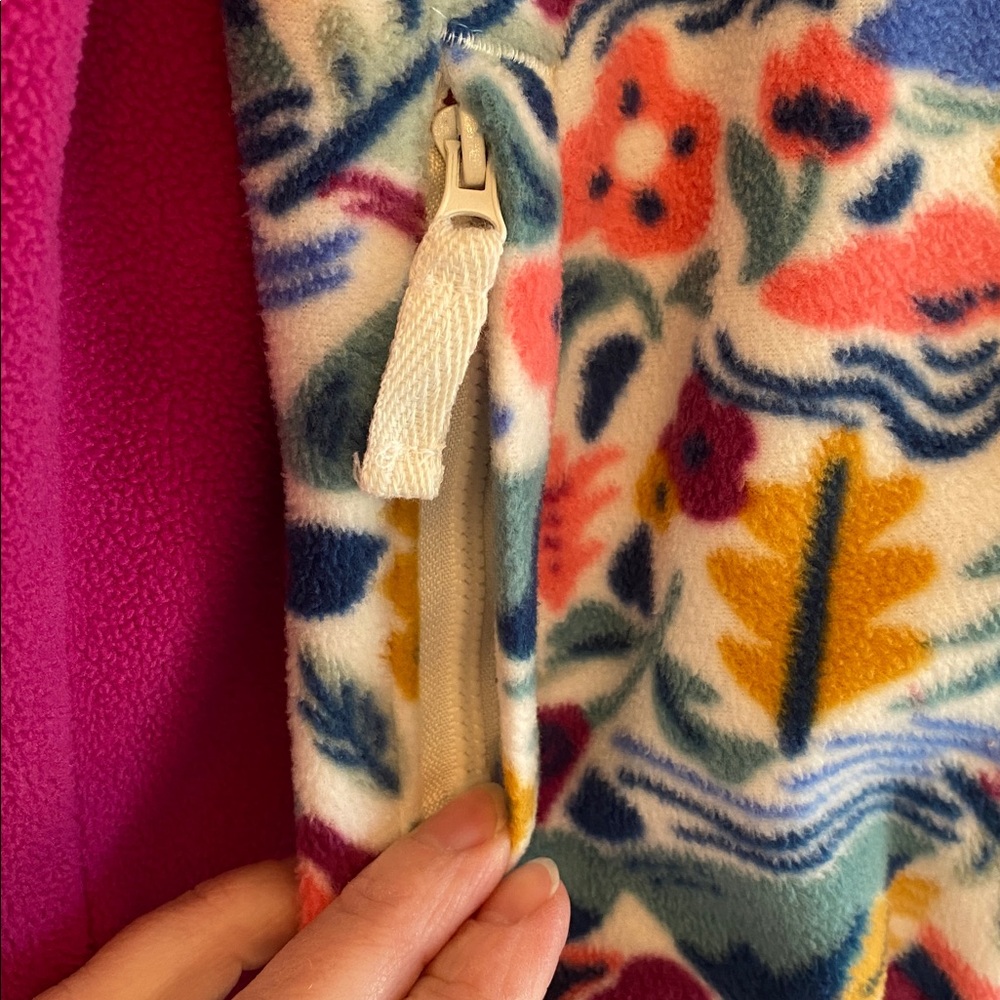 Lands End Toddler Girl Fleece Jacket - Picture 3 of 9